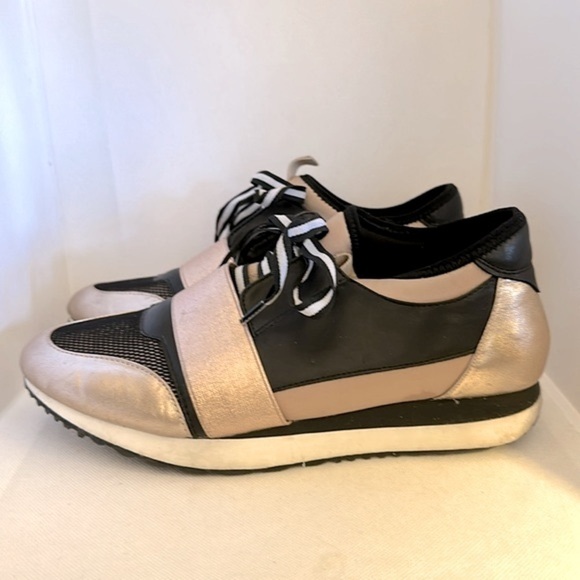 Steve Madden Kaiyo Rose Gold Metallic Sneaker Size 9M - GUC - Picture 5 of 13